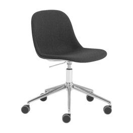 Fiber Side Chair - Swivel Base w/ Gas Lift + Castors