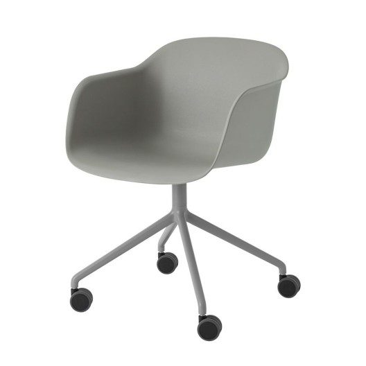 Fiber Armchair - Swivel Base w/ Castors