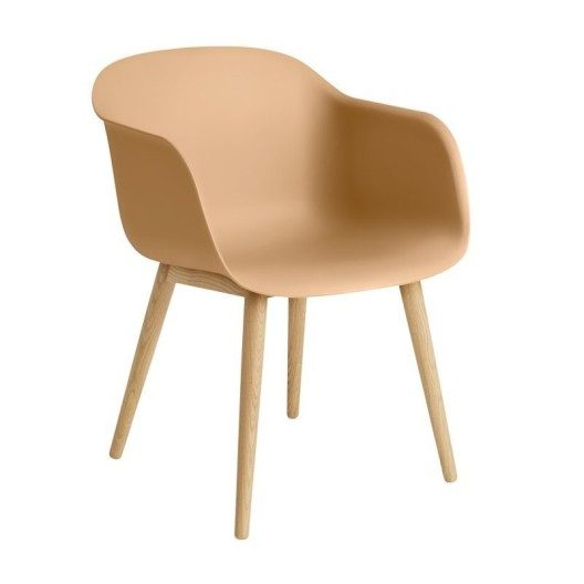 Fiber Armchair - Wood Base