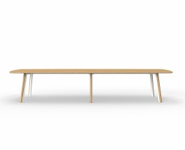 Metro II Multi-Part Tabletop  |  Double Leg Profile