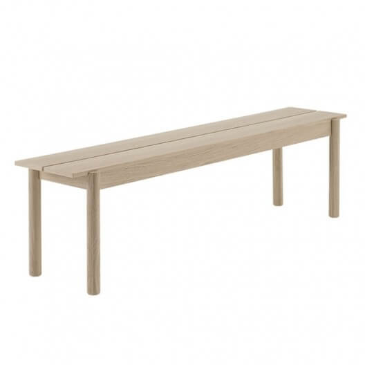 Linear Wood Bench